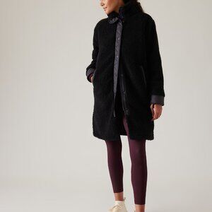 Athleta Cozy Day Hybrid Coat (Small, Black)
